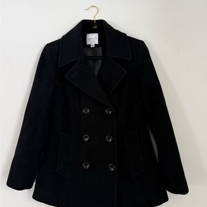 Classic Black Pea Coat